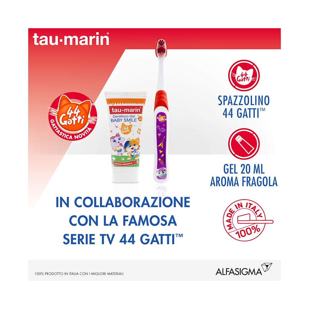 image - 944100460 - TAU MARIN SET BABY SMILE SPECIAL EDITION 44 GATTI DENTIFRICIO FRAGOLA 20 ML + SPAZZOLINO - 4704110_4.jpg