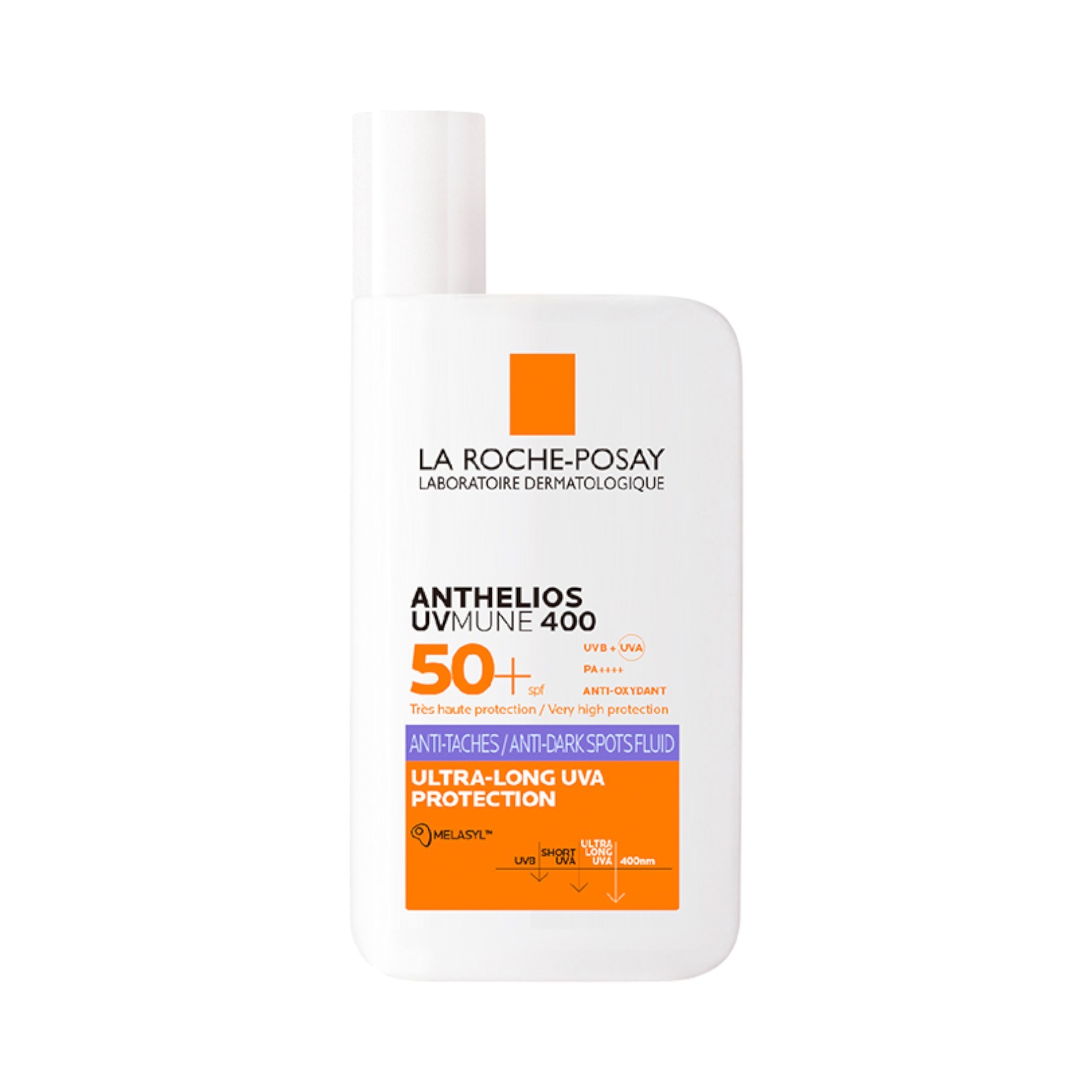 image - 989633817 - Fluido solare anti-macchie SPF50+ offre una protezione molto alta per il viso . La sua formula con Melasyl™ previene e corregge le macchie cutanee, ideale per pelli sensibili . Texture leggera, si assorbe rapidamente. - 4793851_1.jpg