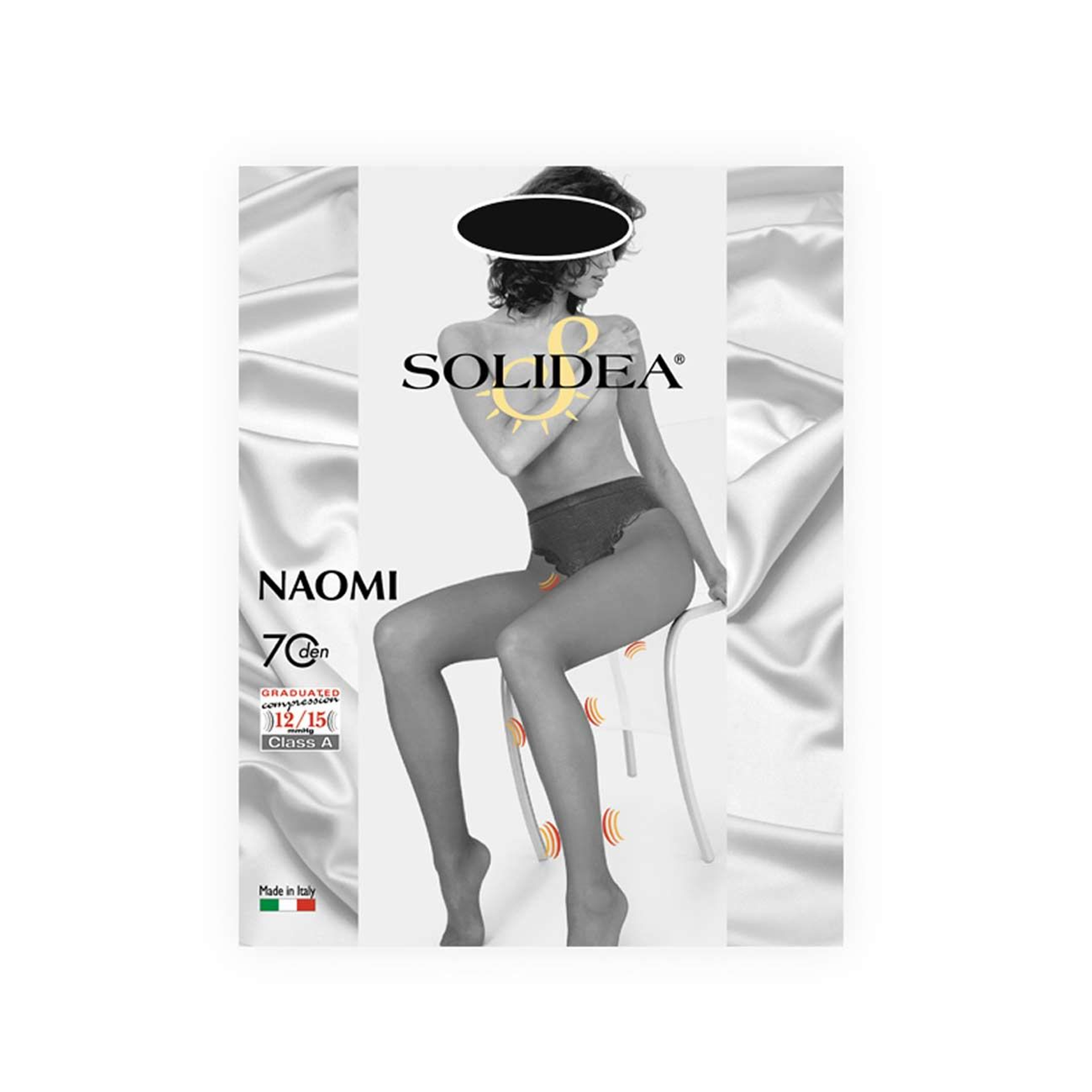 Solidea Naomi 70 Collant Contenitivo Nero Taglia 3