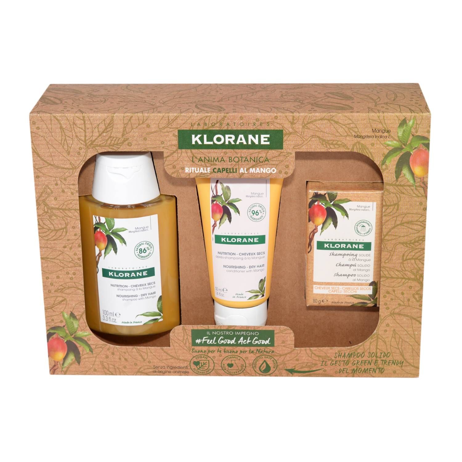 Klorane Rituale Capelli Mango Cofanetto Natale