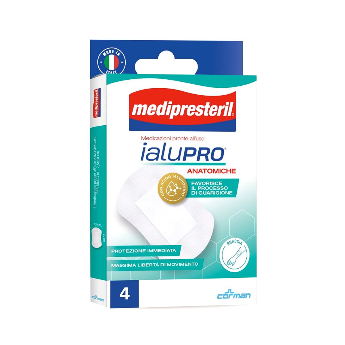 Medipresteril Ialupro Braccia Cerotto Classico 7,5x10cm 4 Pezzi