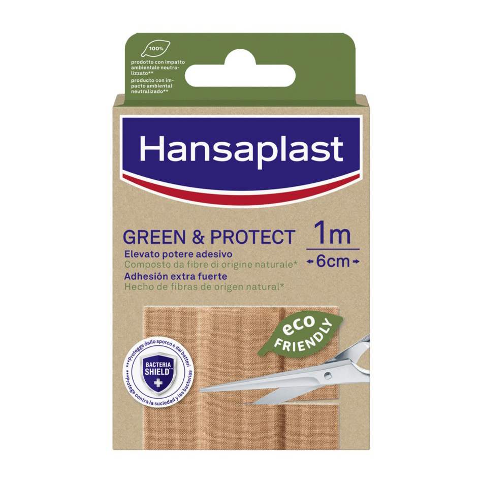 983664487 - CEROTTO HANSAPLAST IN STRISCIA GREEN&PROTECT M 1X6 CM 10 PEZZI - 4739958_3.jpg