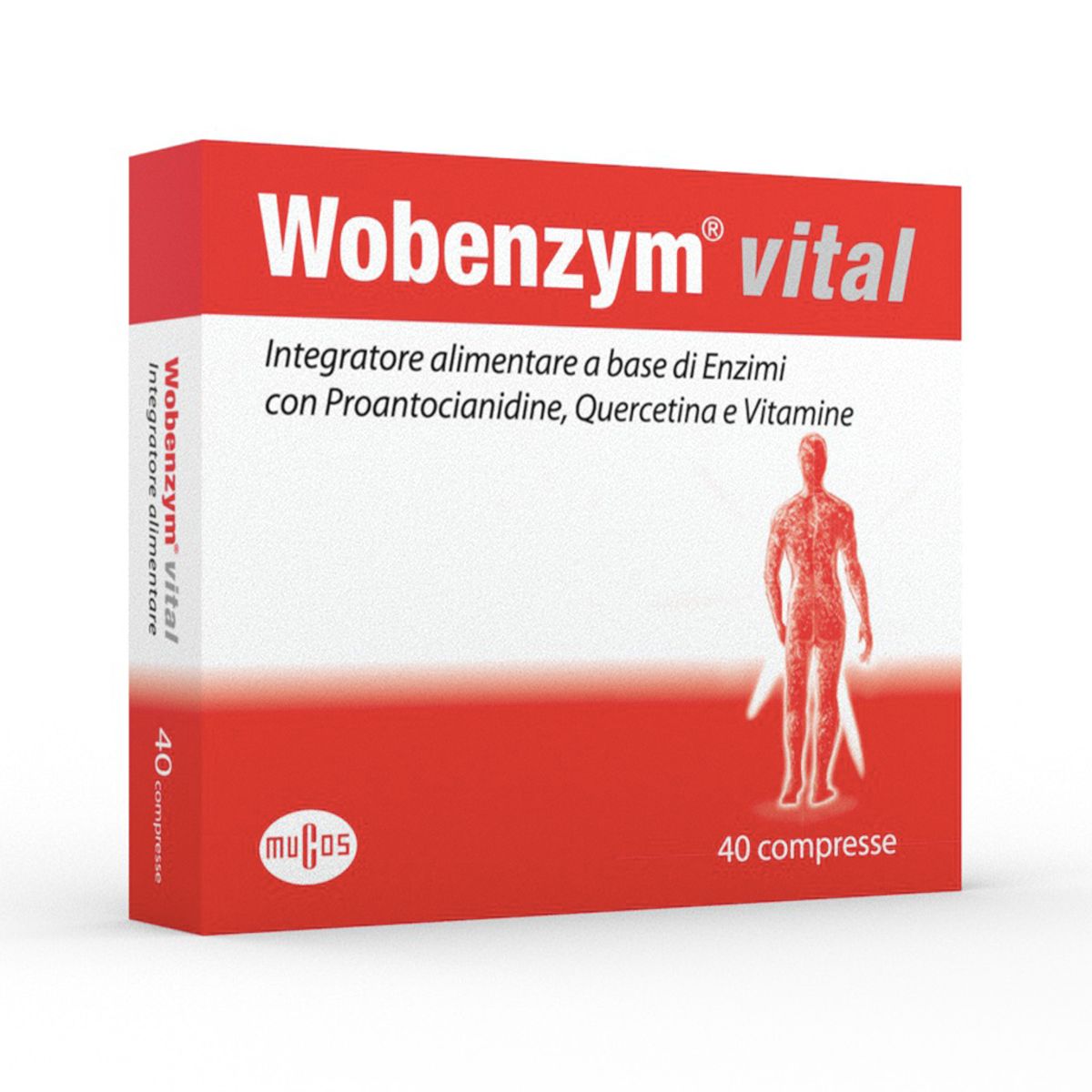 Wobenzym Vital Integratore Anti-infiammatorio 40 Compresse