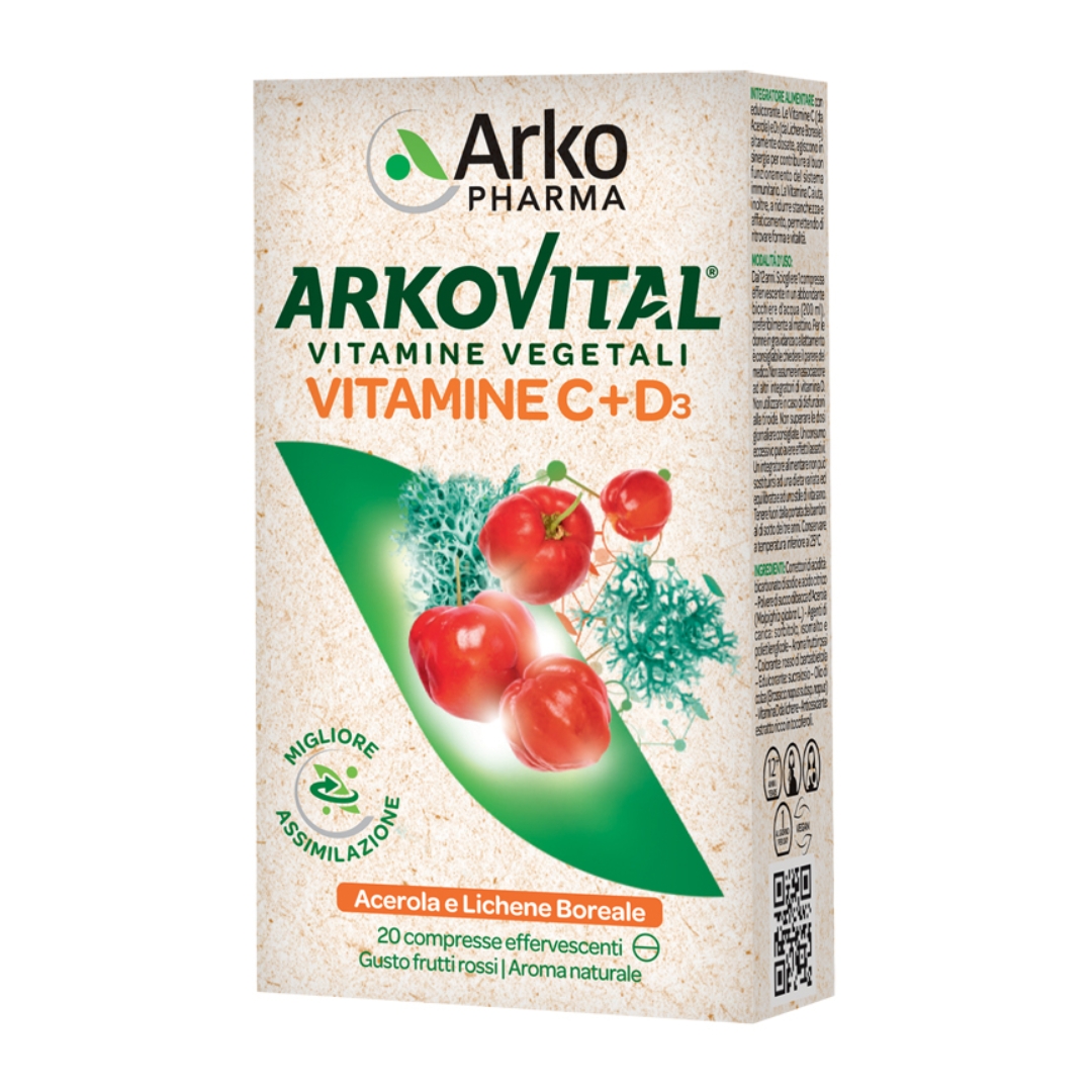 985387719 - ARKOVITAL VITAMINE C+D3 20 COMPRESSE EFFERVESCENTI GUSTO FRUTTI ROSSI - 4711375_2.jpg