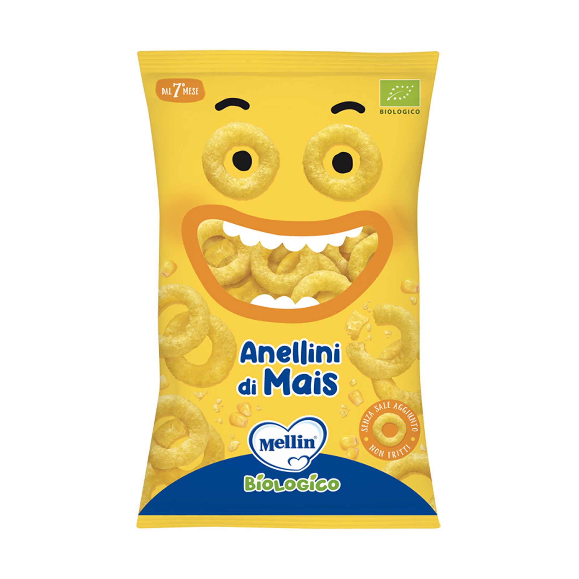Mellin Snak Bio Anellini Di Mais 7+ Mesi 15g