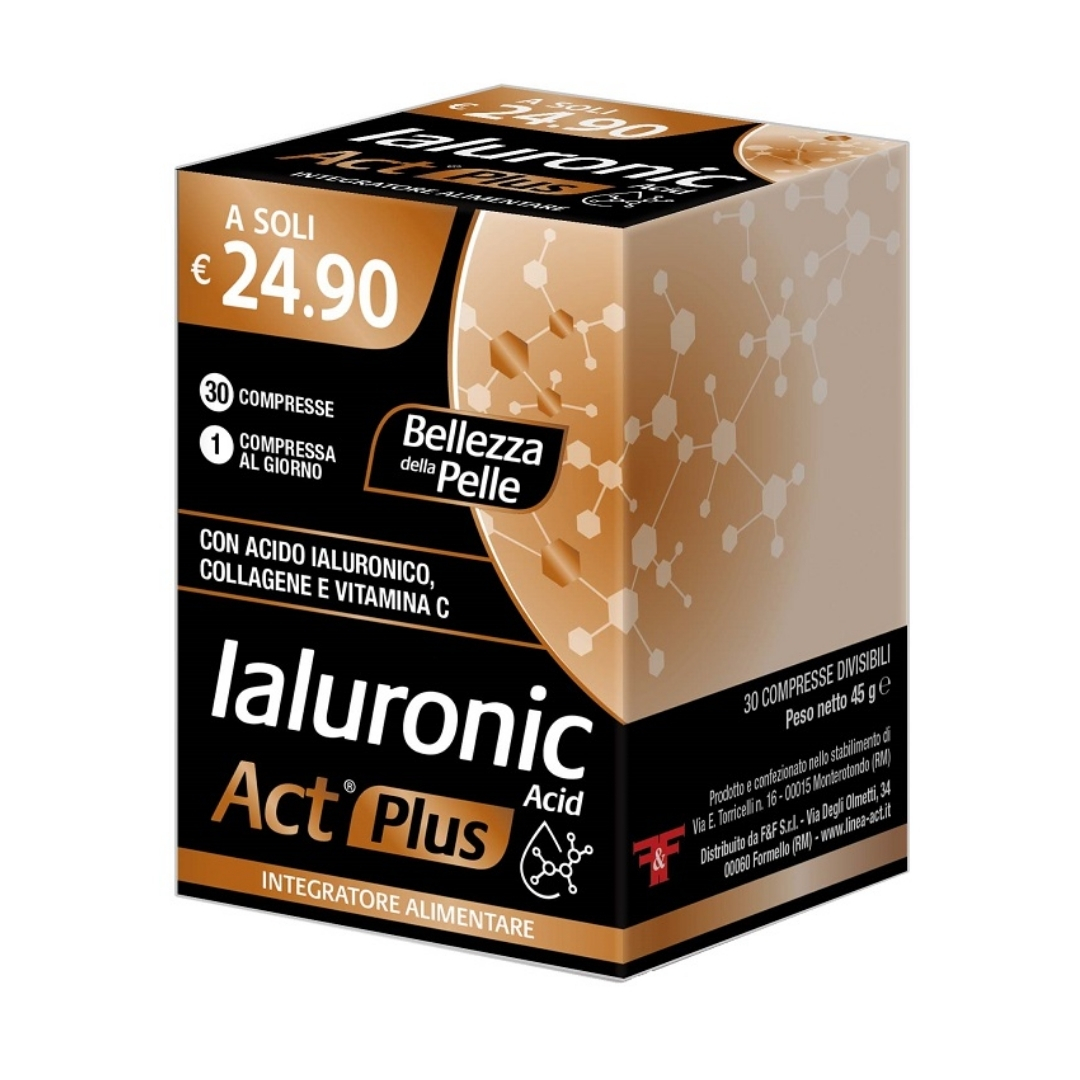 Ialuronic Acid Act Plus Integratore Pelle Sana 30 Compresse