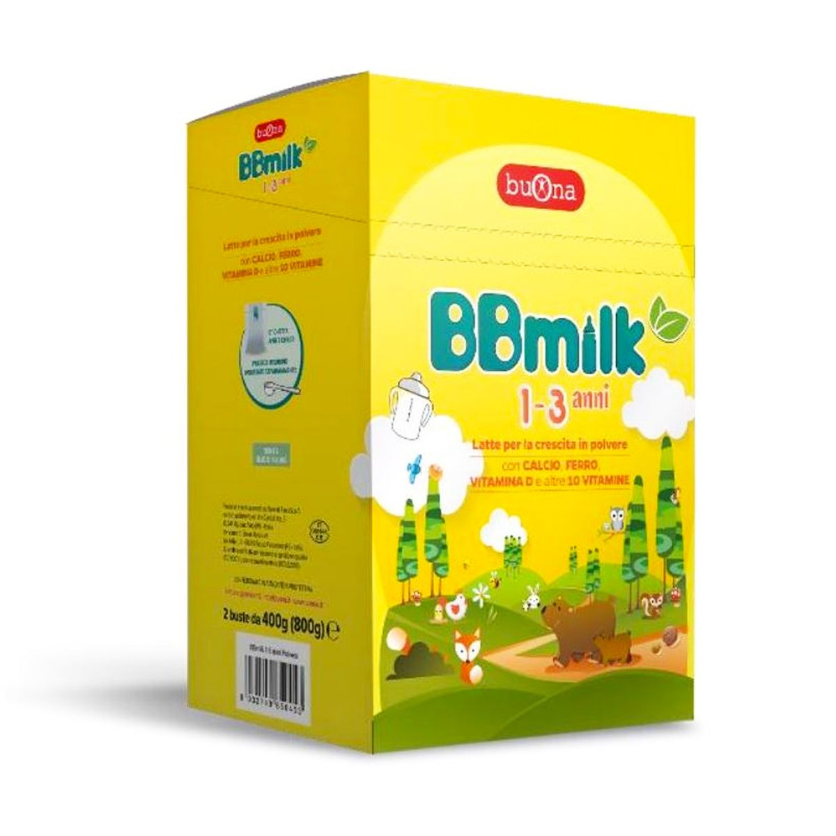 Bbmilk 1-3 Polvere Latte Crescita 2 Buste Da 400g