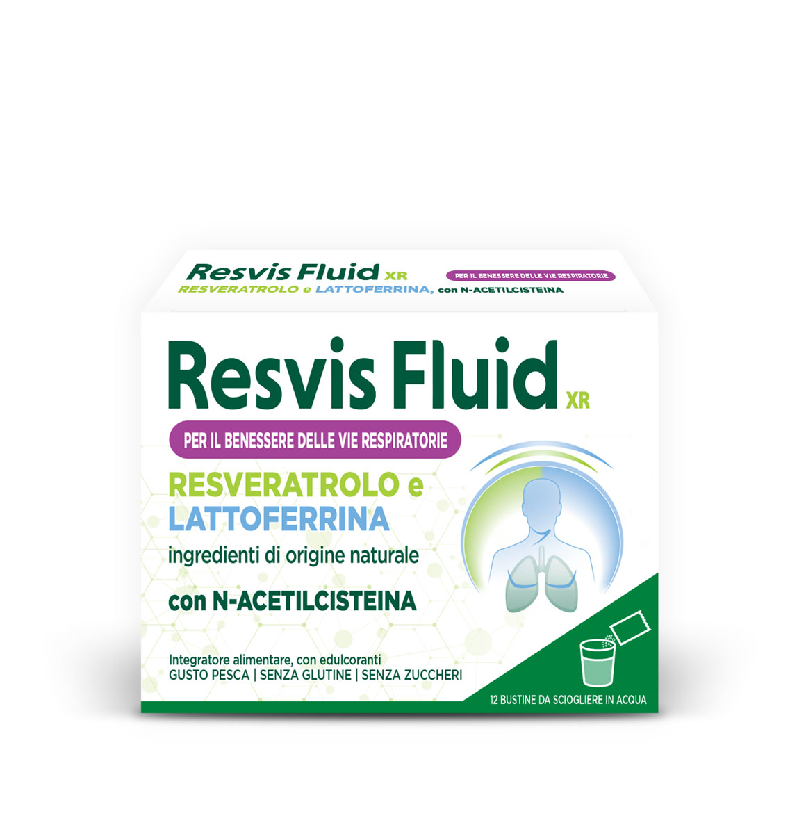 Resvis Fluid Xr Integratore Vie Respiratorie 12 Bustine