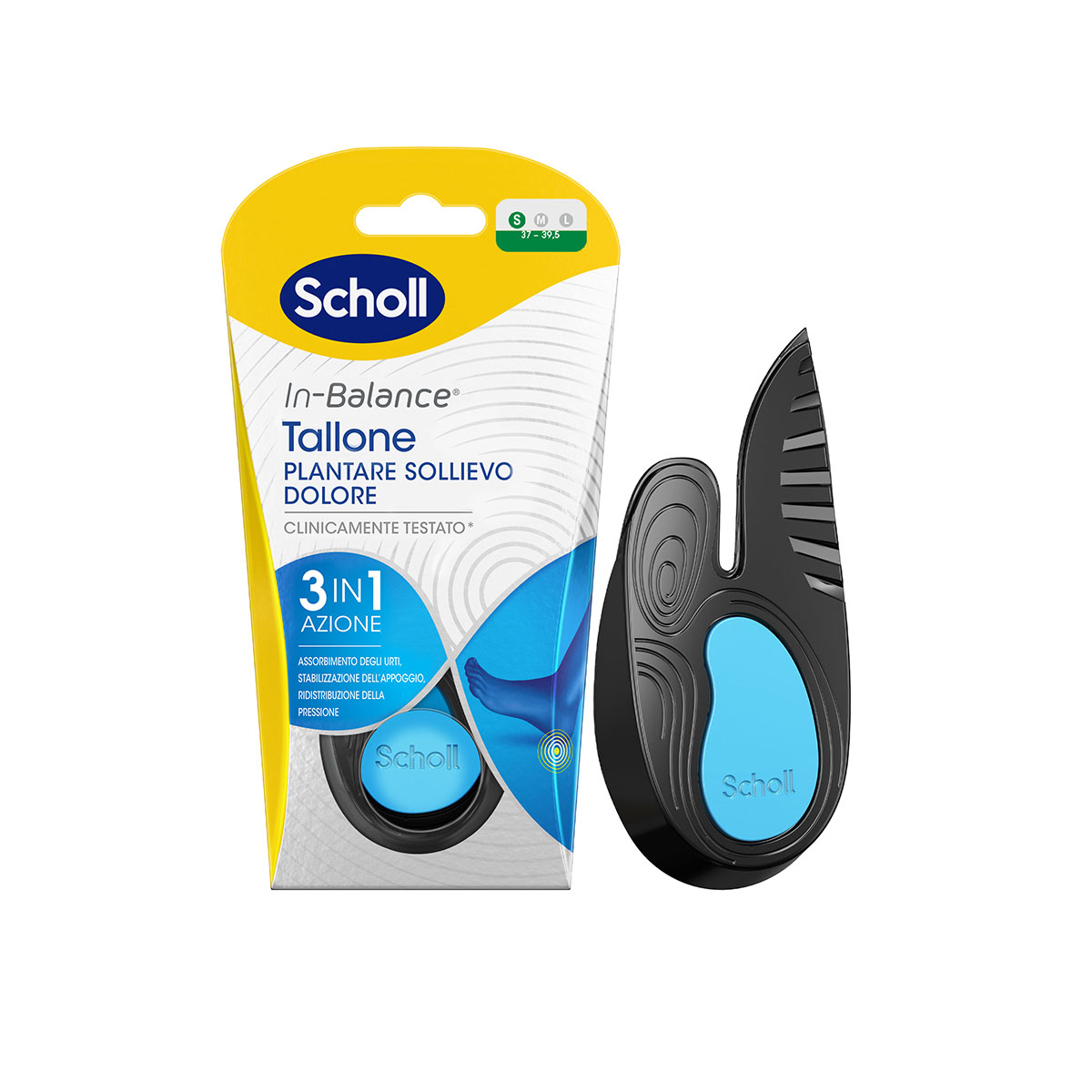 Scholl Plantare Tallone S Sollievo Dolore 2 Pezzi