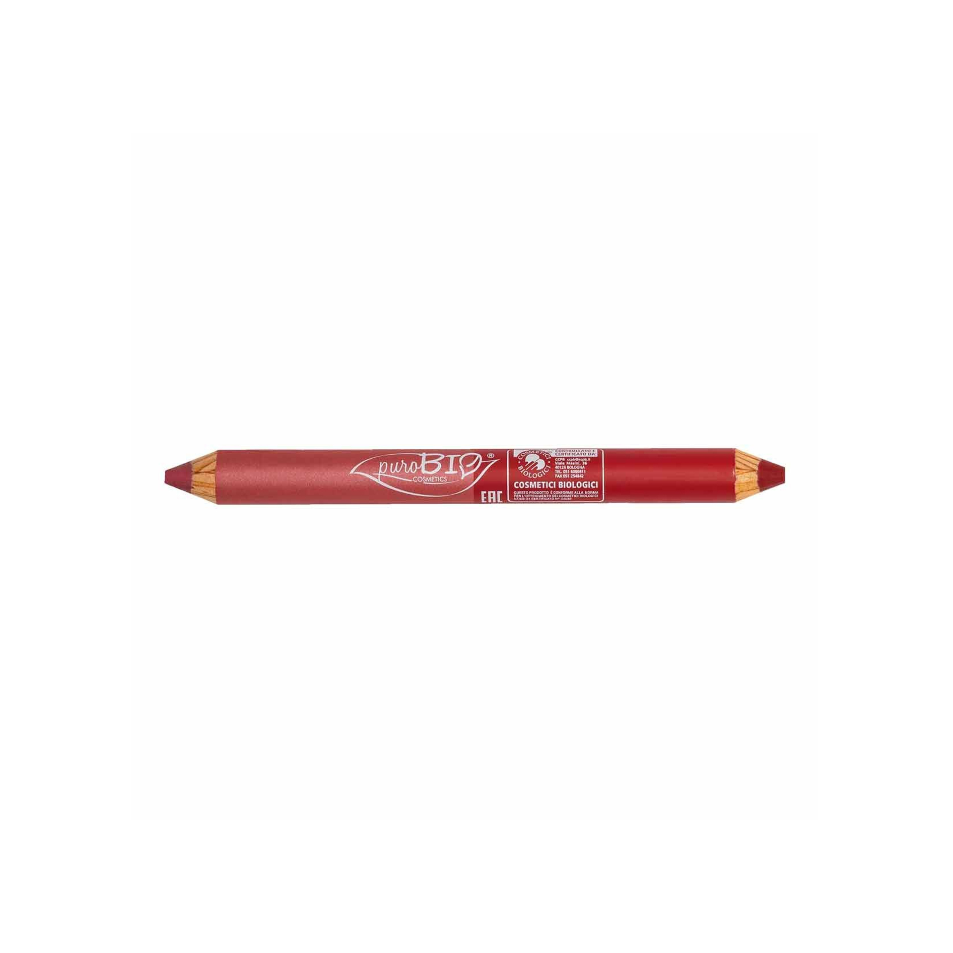 image - 943575225 - PUROBIO COSMETICS MATITONE DUO DAY/NIGHT PER LABBRA 2 ROSA CORALLO/ROSSO CILIEGIA - 4725961_1.jpg