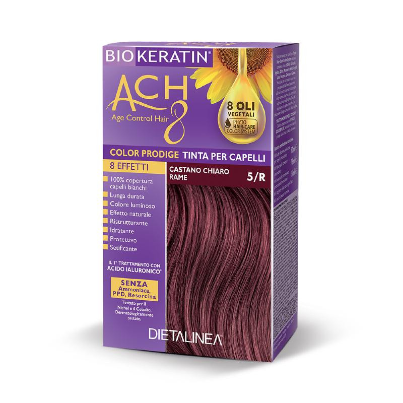 Biokeratin Ach8 Tinta Per Capelli Castano Chiaro Rame 5r