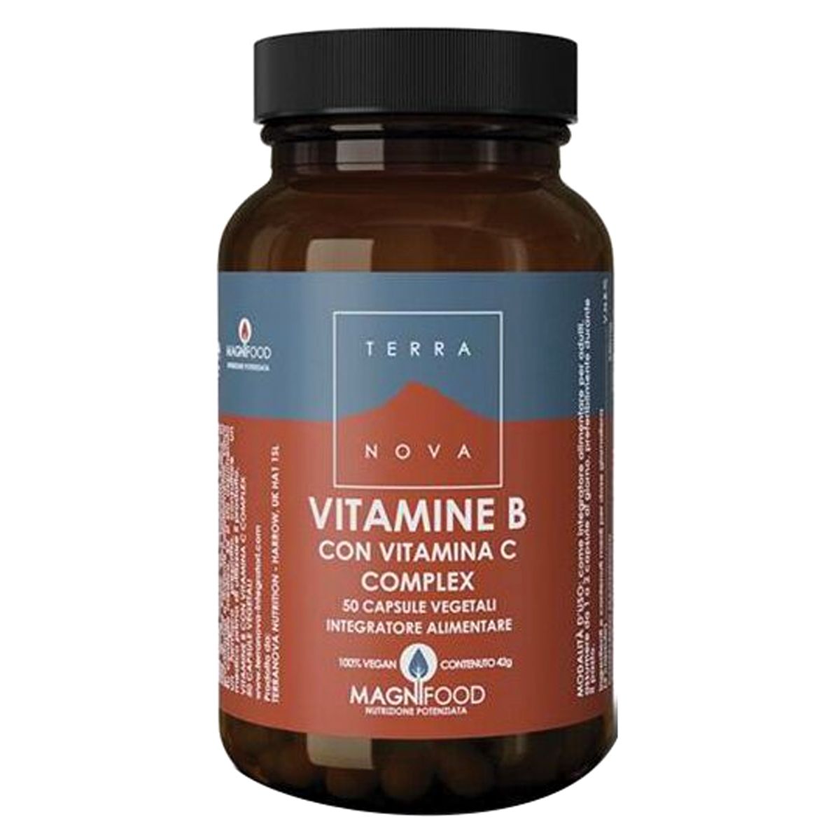 Terranova Complesso Vitamine B+c Integratore Energetico 50 Capsule