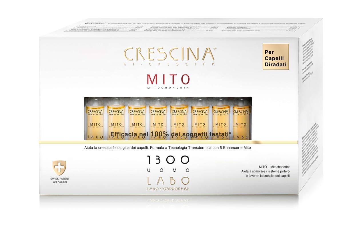 Crescina Mito Ri-crescita Capelli Uomo 1300 40 Fiale