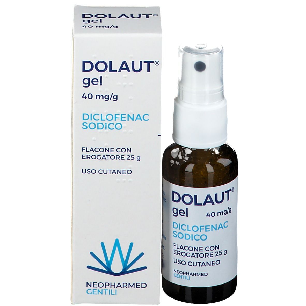 Dolaut 4% Gel Spray Flacone Con Erogatore 25g