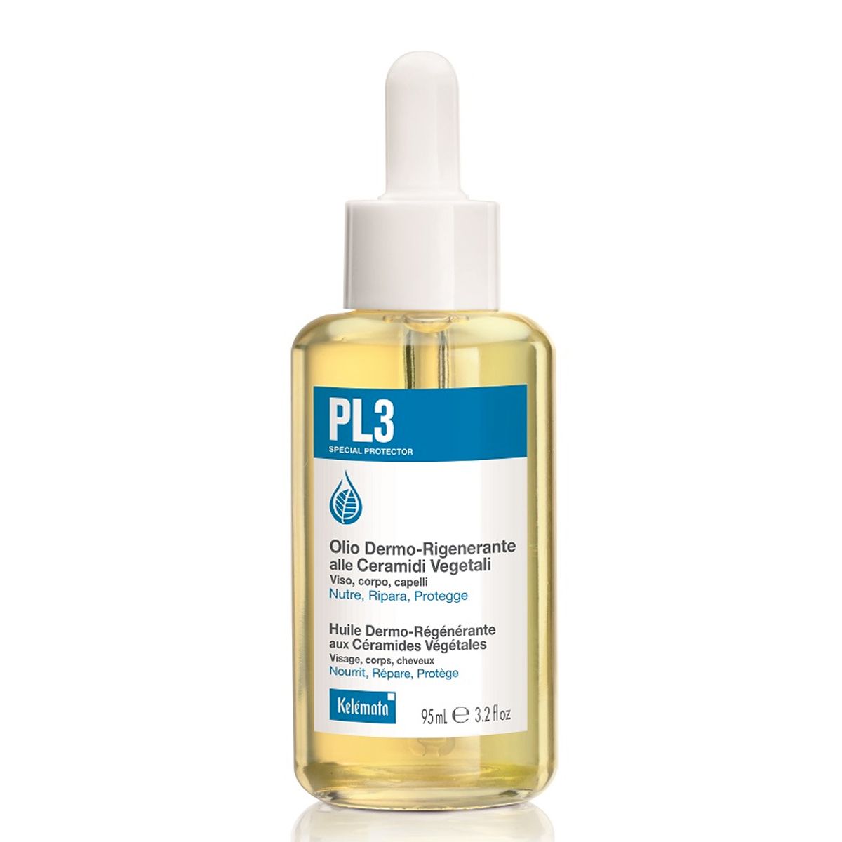 Pl3 Olio Dermo Rigenerante Viso Corpo Capelli 95ml