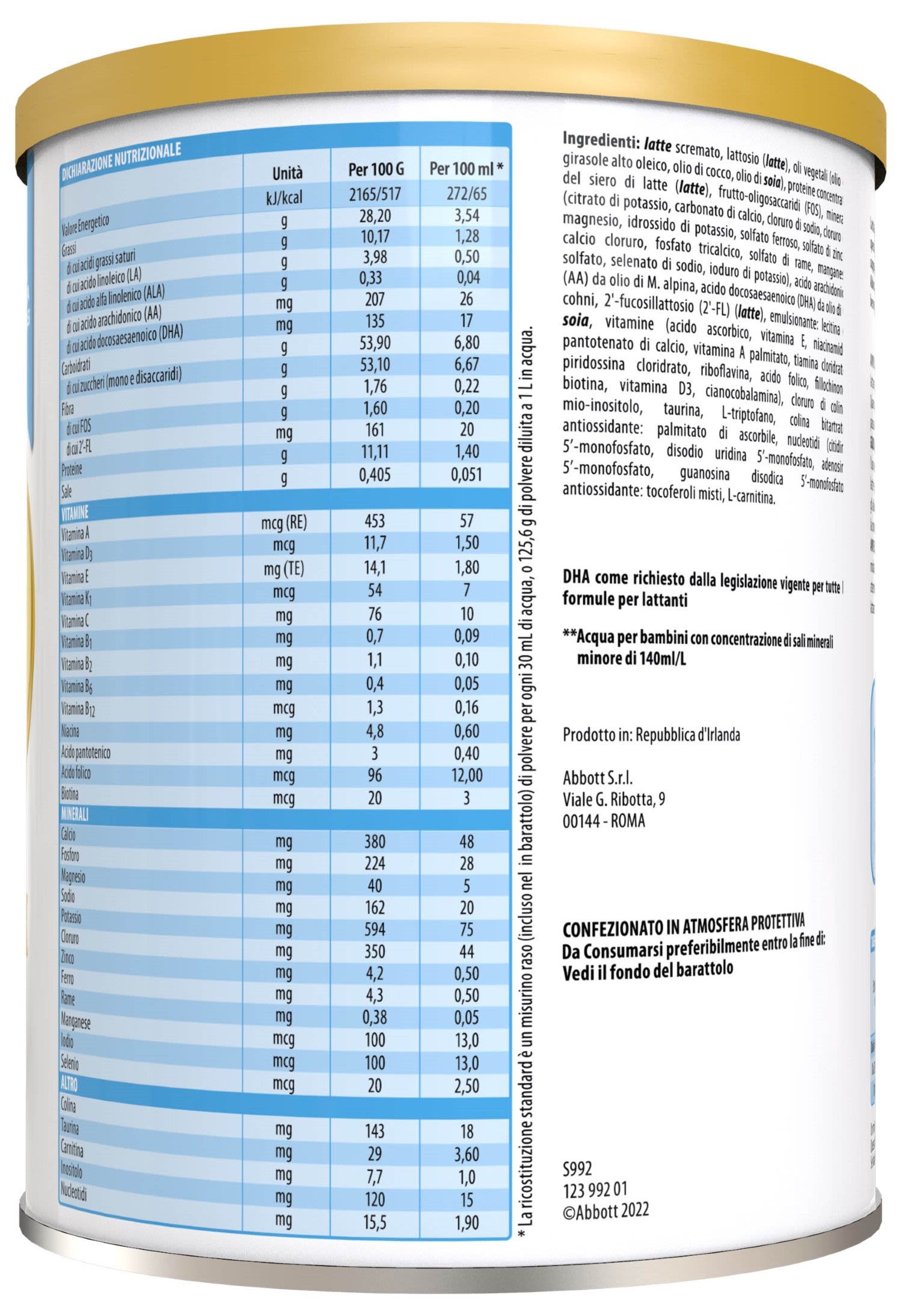 image - 944909617 - Similac Gold Stage 1 Latte in Polvere per Neonati dalla Nascita ai 6 Mesi 900g - 4709816_2.jpg