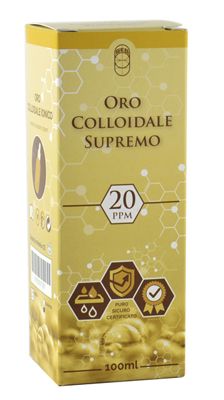 Oro Colloidale Supremo 20ppm Spray E Contagocce 100ml