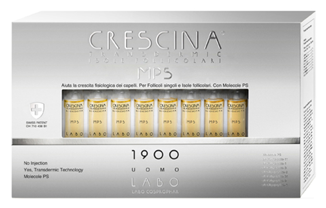 Crescina Transdermic Isole Follicolari Mps 1900 Uomo 20+20 Fiale