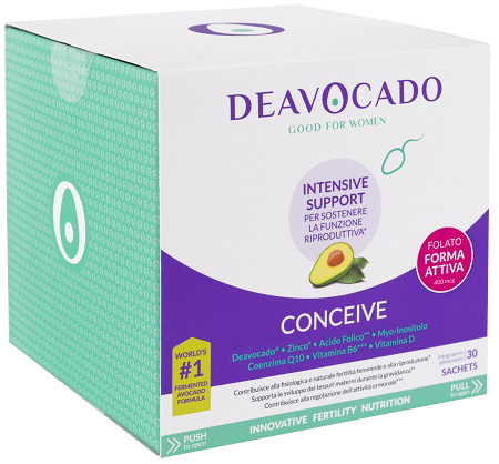 Deavocado Intensive Support Funzione Riproduttiva Conceive 30 Bustine