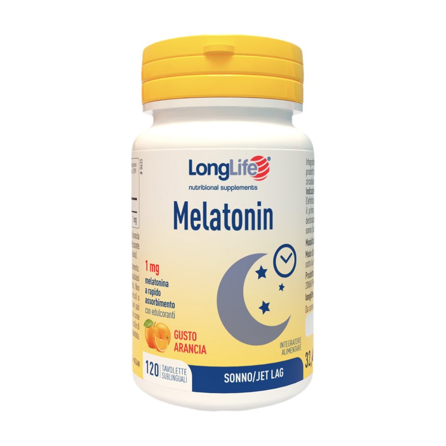 image - 949726044 - Integratore di melatonina in tavolette sublinguali al gusto di arancia, utile per regolare il ciclo sonno-veglia e alleviare gli effetti del jet lag. - 4872342_2.jpg