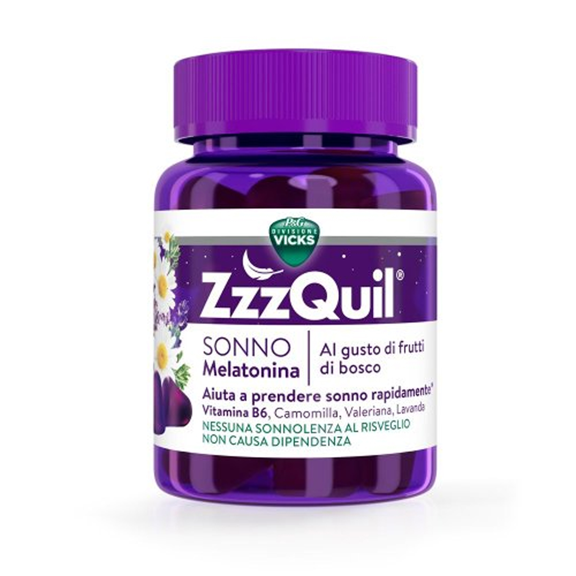 Vicks Zzzquil Natura Integratore Per Sonno E Insonnia Frutti Di Bosco 30 Pastiglie Gommose