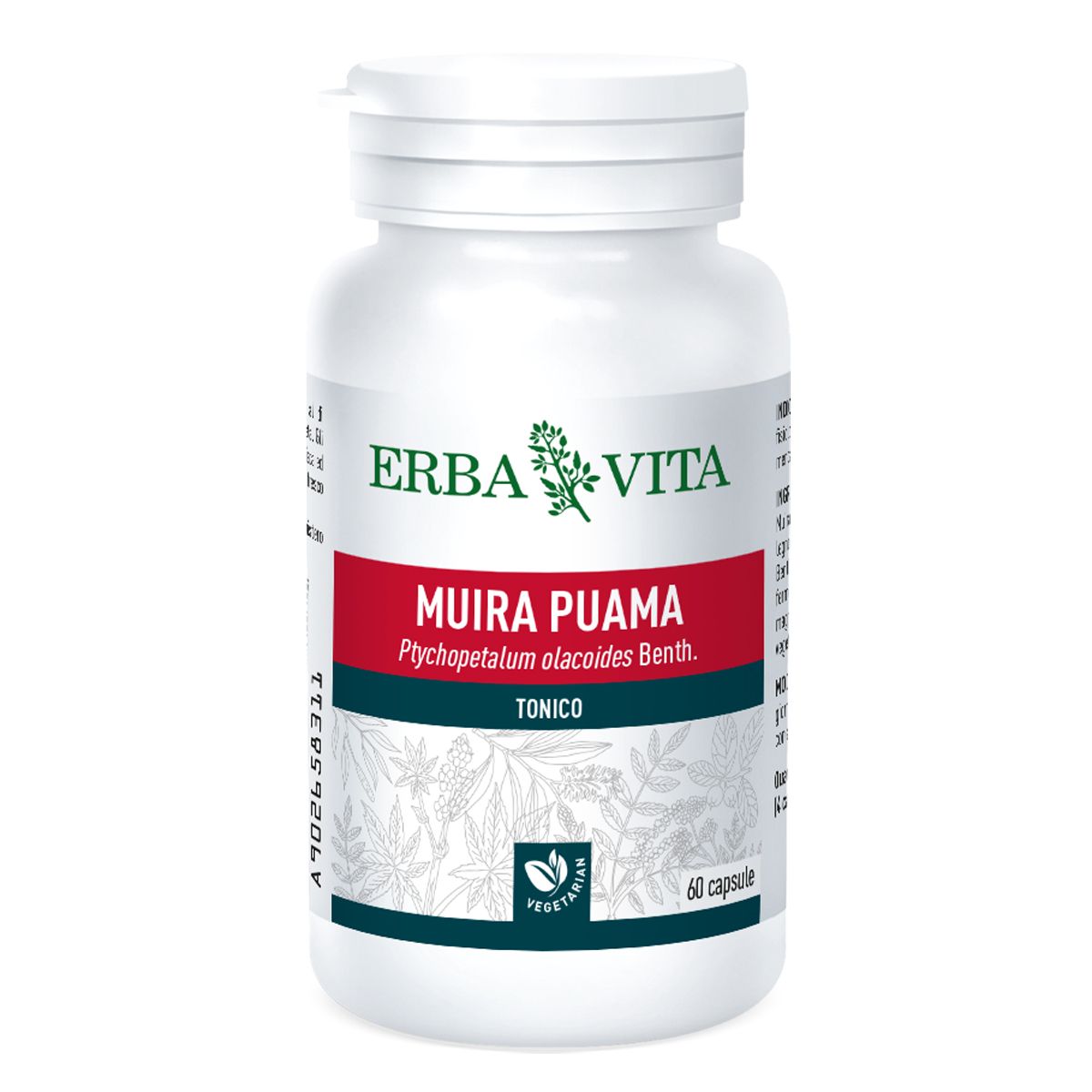 Erba Vita Muira Puama Integratore Tonico 60 Capsule