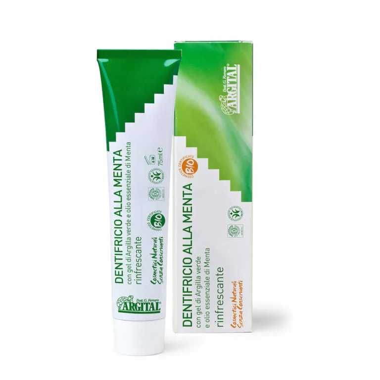 Argital Dentifricio Rinfrescante Olio Essenziale Menta Argilla Verde 75ml