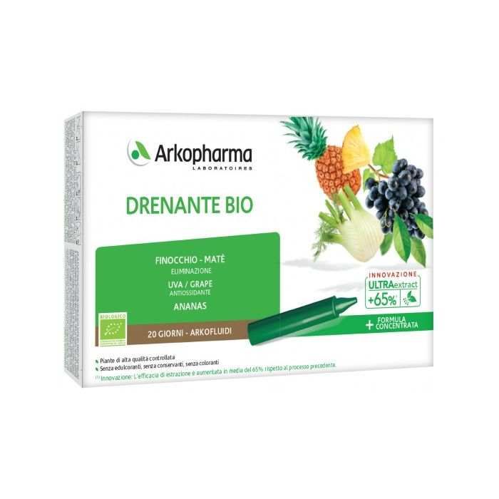 Arkopharma Arkofluidi Integratore Drenante Bio 20 Fiale