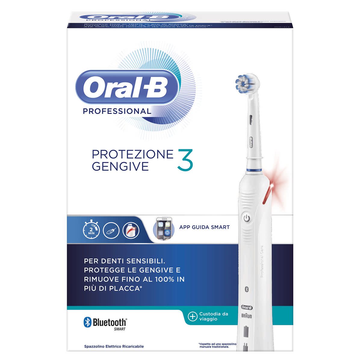 Orale B doppio spazzolino elettrico pulito rotazione tipo di vibrazione  spazzolino da denti orale ricaricabile B