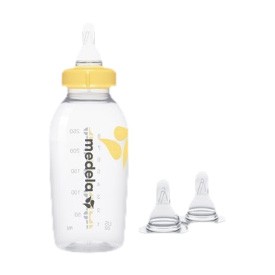 image - 913177059 - Biberon da 250 ml con tettarella a flusso medio, ideale per raccogliere, conservare, trasportare e somministrare il latte materno. - 4869480_2.jpg