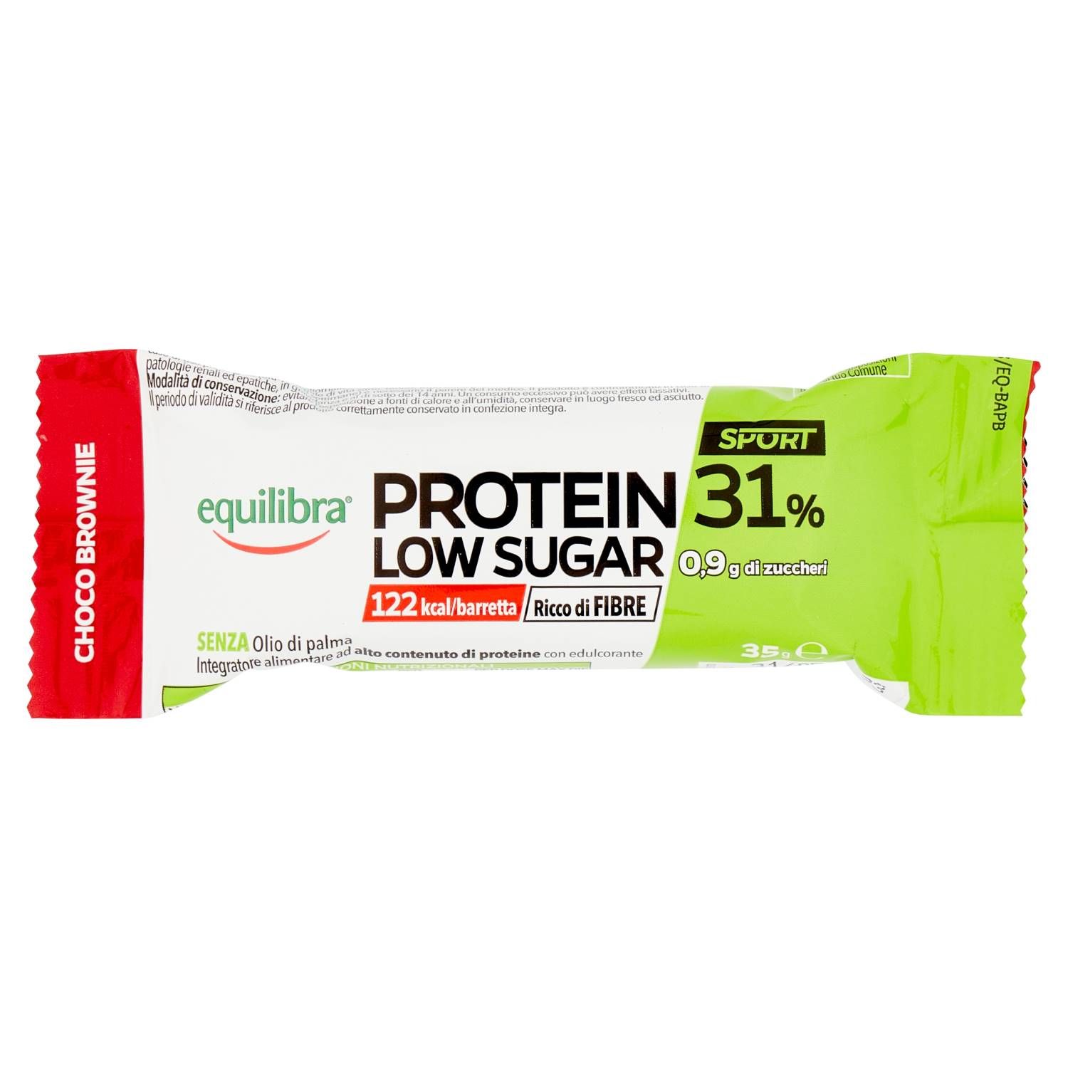 Equilibra Protein 31% Low Sugar Choco Brownie 35g