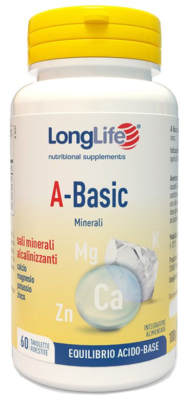 Longlife A Basic Integratore Sali Minerali Alcalinizzati 60 Tavolette