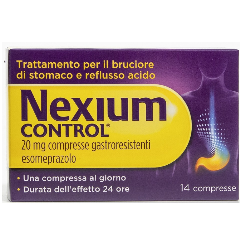 Nexium Control Antiacido Per Bruciore Di Stomaco E Reflusso Esomeprazolo 14 Compresse