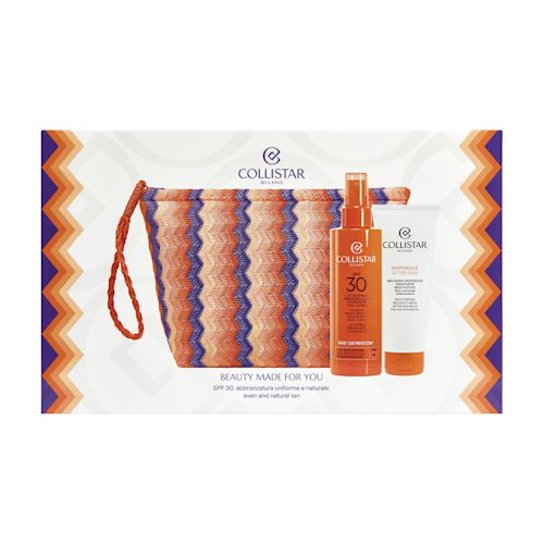 image - 952042760 - Set solare completo che combina un latte spray SPF30 che protegge dai raggi UV e favorisce un’abbronzatura uniforme e luminosa con un balsamo doposole idratante e restitutivo. - 4867691_1.jpg