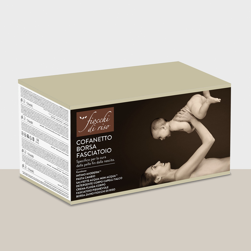 image - 980466775 - Cofanetto Borsa Fasciatoio Fiocchi di Riso con detergenti e crema per la cura della pelle del neonato, ideale per il cambio pannolino fuori casa. - 4706806_2.jpg