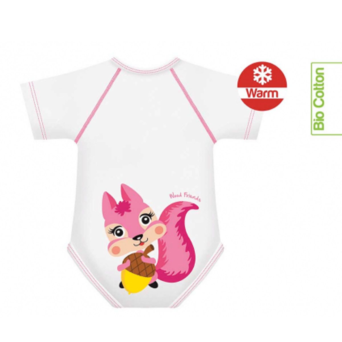 J-bimbi Body Neonato 0-36 Mesi Cotone Bio Scoiattolo