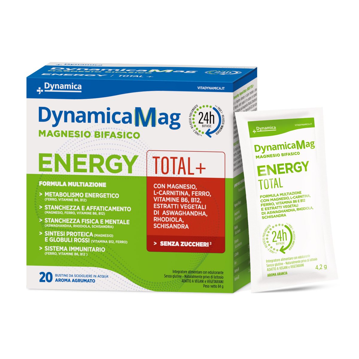 Dynamicamag Energy Total+ Integratore Salino 24 Bustine