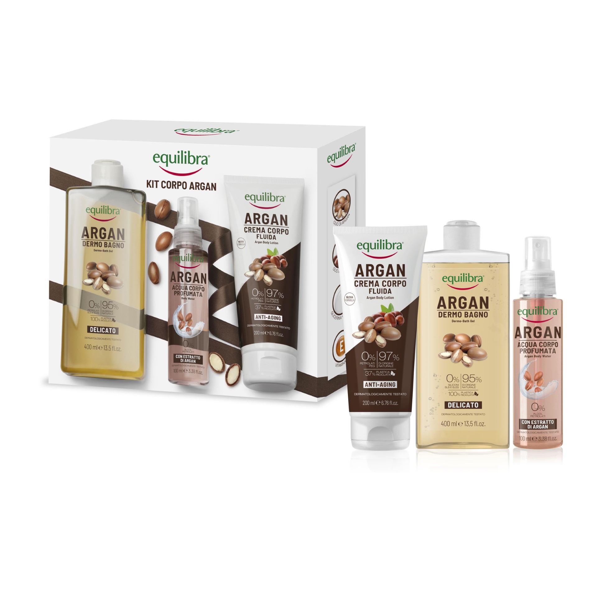 Equilibra Kit Corpo Argan Cofanetto