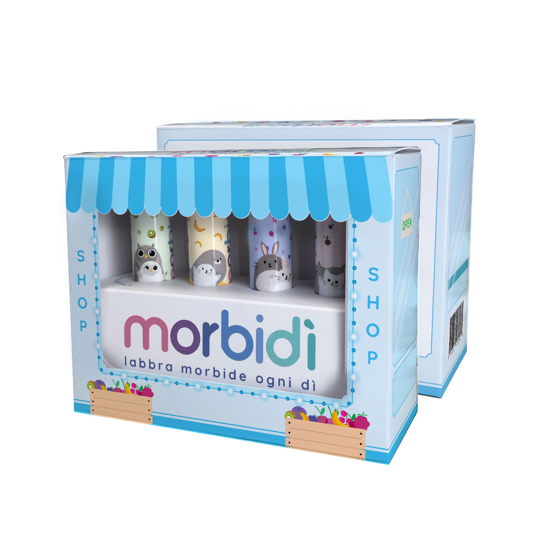 Morbidì Couvette Stick Labbra 4 Aromi 4x5,5ml