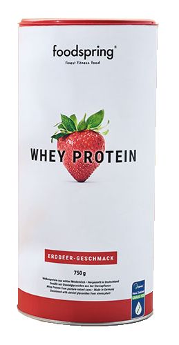 Foodspring Whey Protein Gusto Gusto fragola 750g