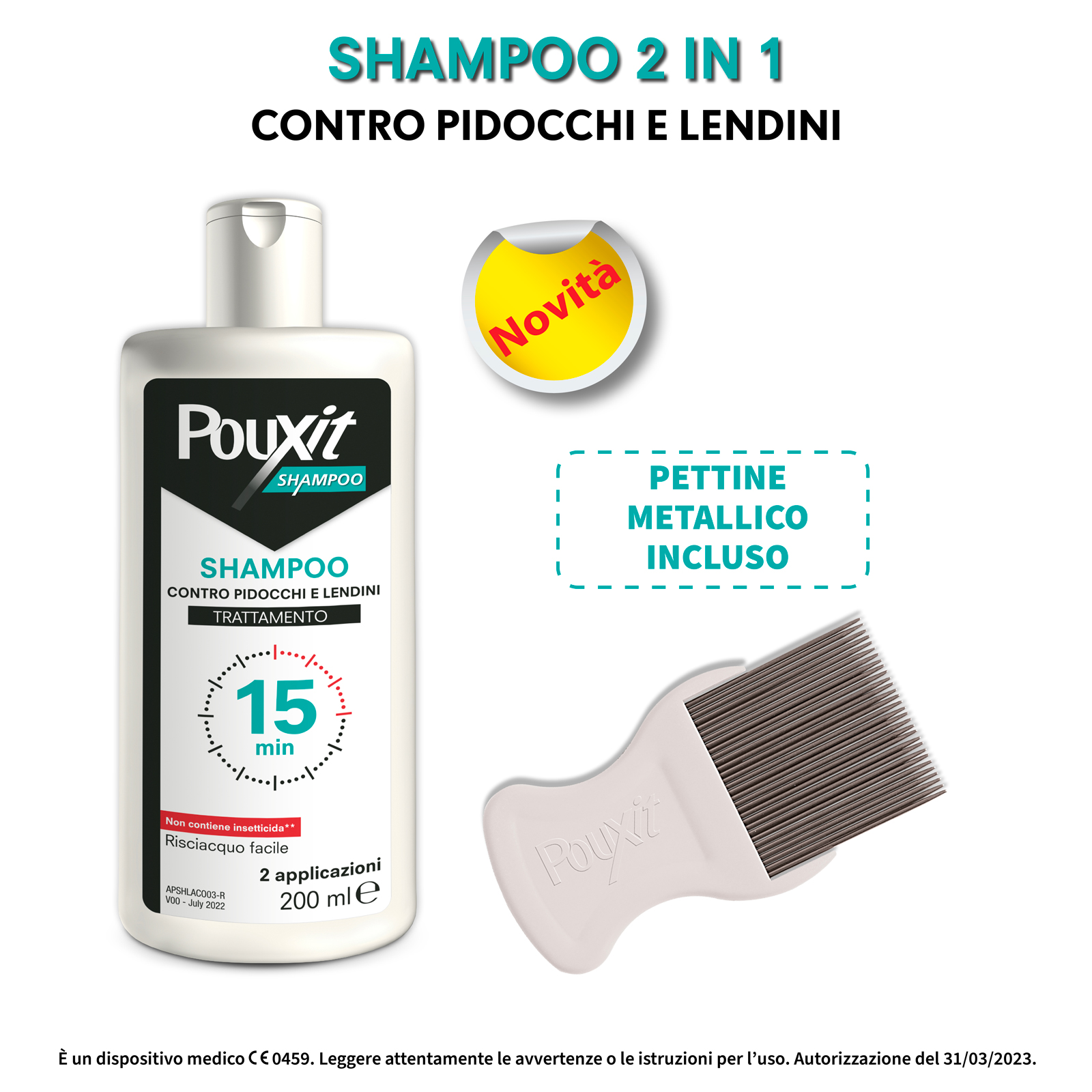 985976873 - SHAMPOO CONTRO PIDOCCHI E LENDINI POUXIT TRATTAMENTO CON PETTINE INCLUSO 200 ML - 4711533_6.jpg