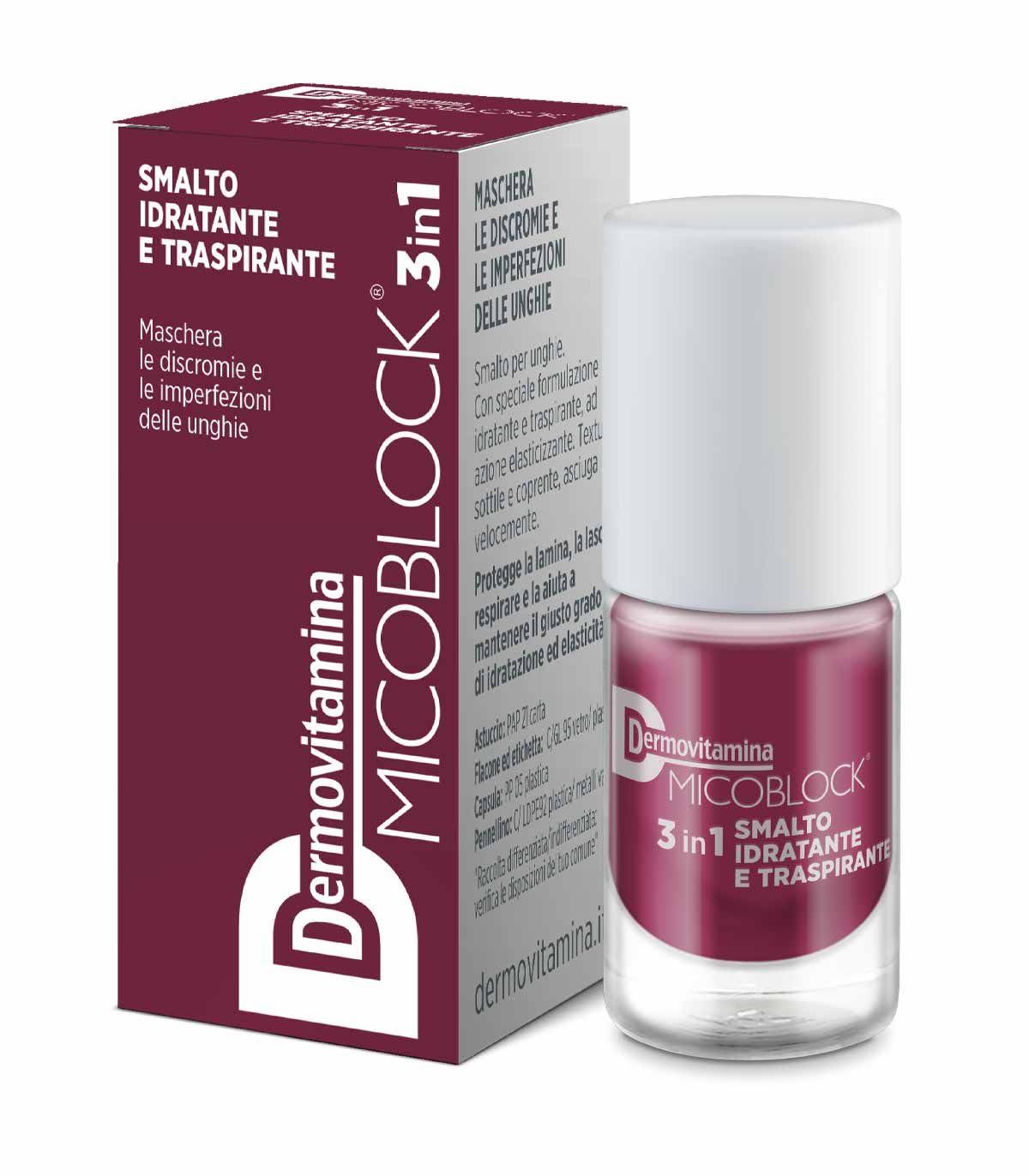 image - 979321294 - Dermovitamina Micoblock 3 in 1 Smalto idratante e traspirante bordeaux 5ml - 4735413_2.jpg