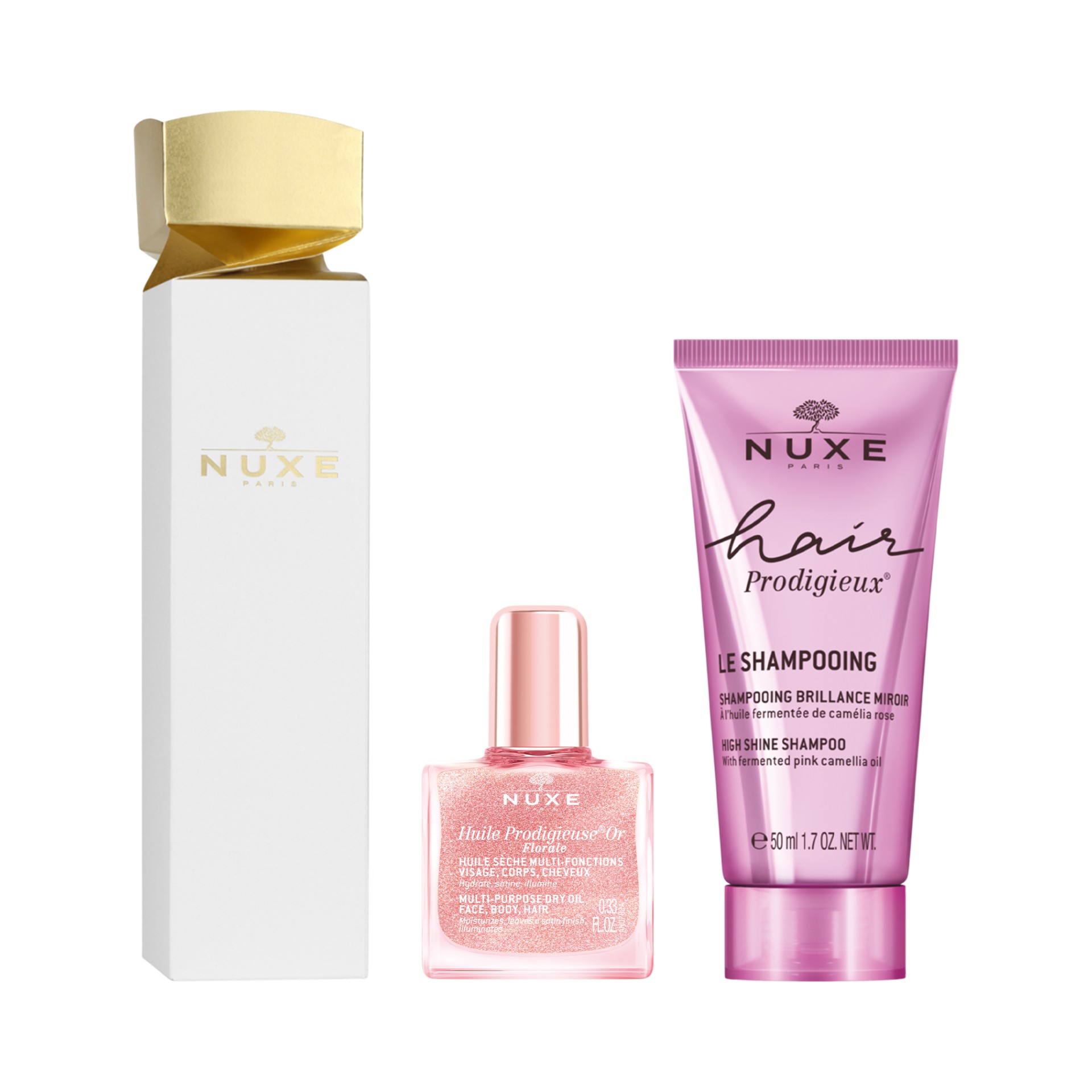 image - 950963696 - NUXE CRACKER HAIR PRODIGIEUX SHAMPOO 50 ML + HUILE PRODIGIEUSE OR FLORALE 10 ML - 4834482_1.jpg