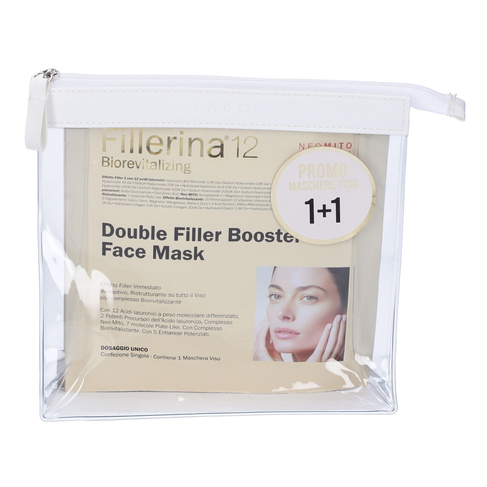 989854359 - PROMO FILLERINA BIOREVITALIZING BOOSTER FACE MASK 25 ML + 1 IN OMAGGIO 25 ML - 4807862_1.jpg