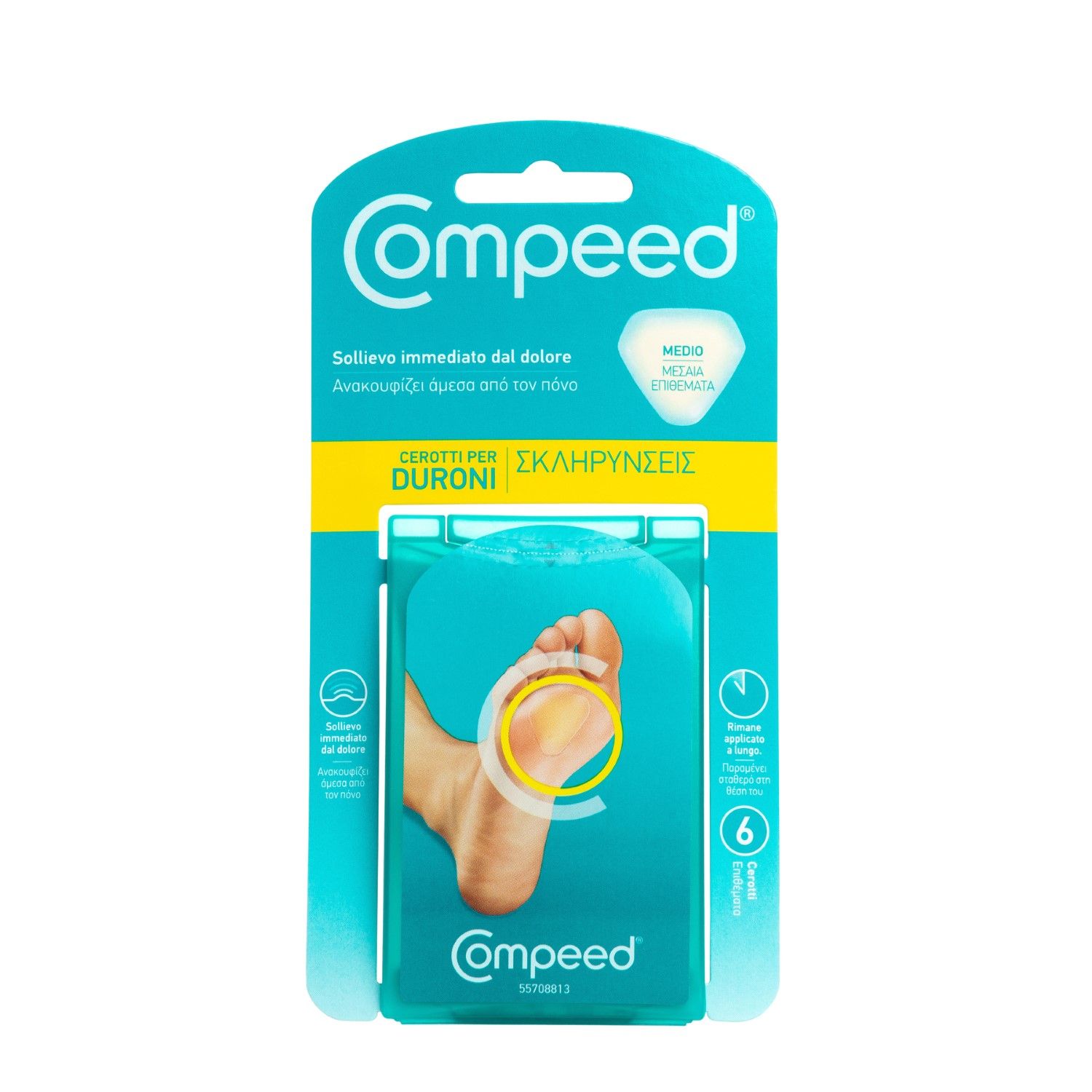 Compeed Cerotti Duroni Medio 6 Pezzi