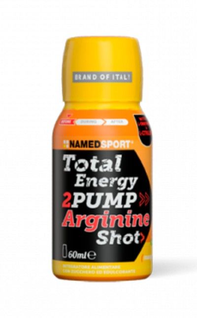 Named Sport Total Energy 2pump Arg Shot Mango E Pesca Integratore Sport 60ml