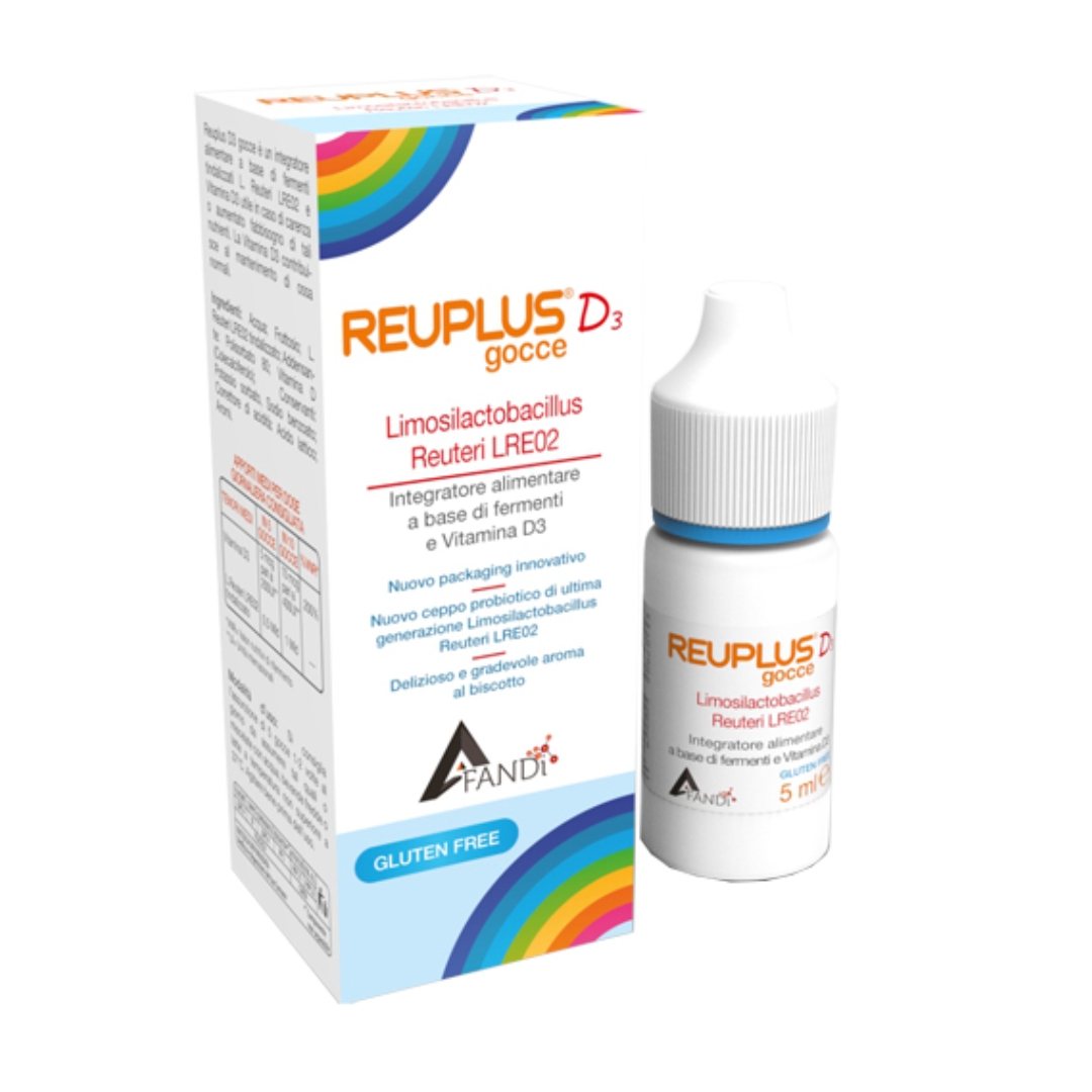 Reuplus D3 Gocce Integratore Vitamina D3 Per Ossa E Difese 5ml