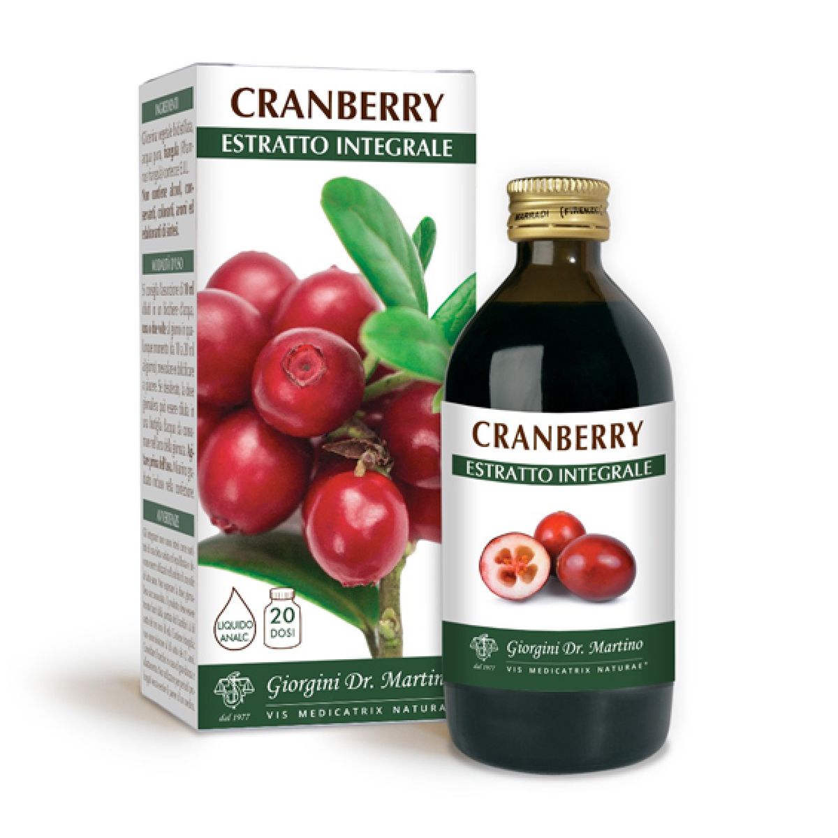 Cranberry Estratto Integrale Integratore Ritenzione Idrica 200ml