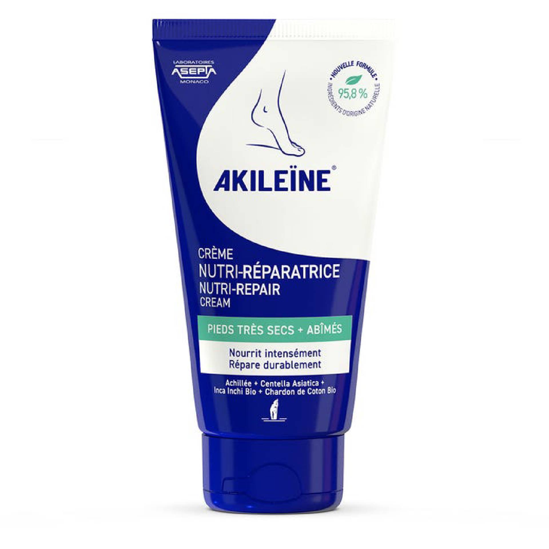 Akileine Blu Crema Piedi Secchi 75ml