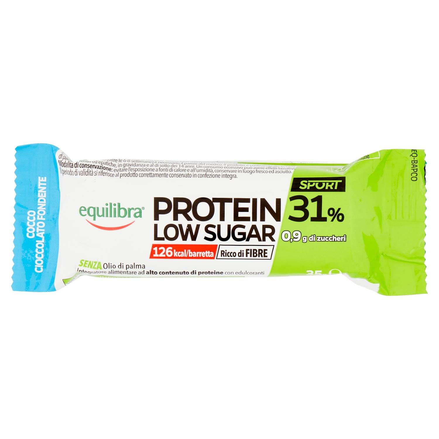 image - 976906139 - Equilibra Protein 31% Low Sugar Cocco e Cioccolato Fondente 35g - 4733871_2.jpg